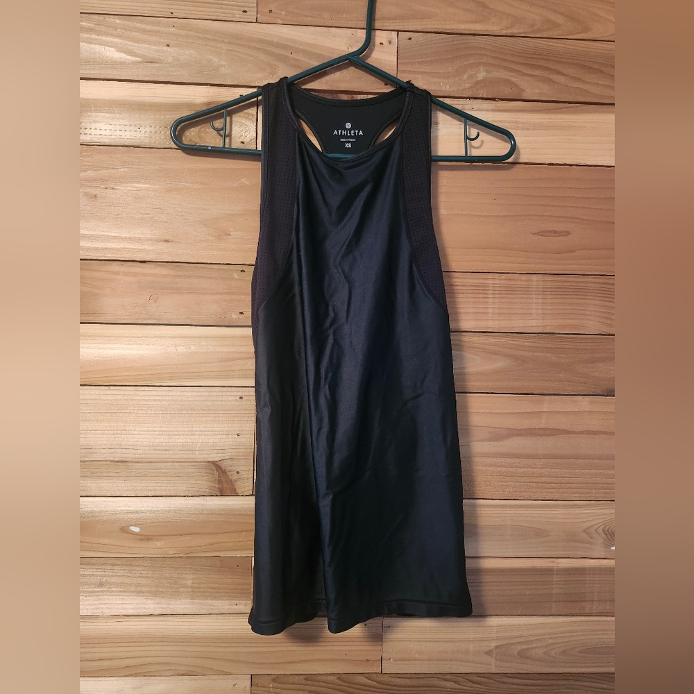 Athleta Black Racerback Tank